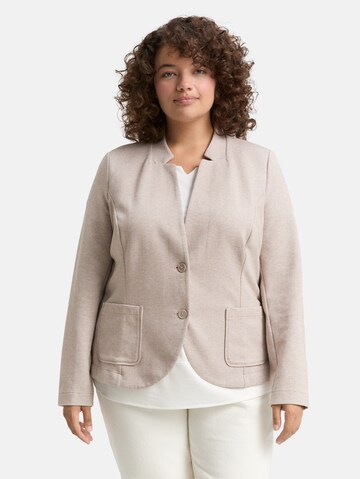 Tom Tailor Women + Blazer in Beige: Vorderseite