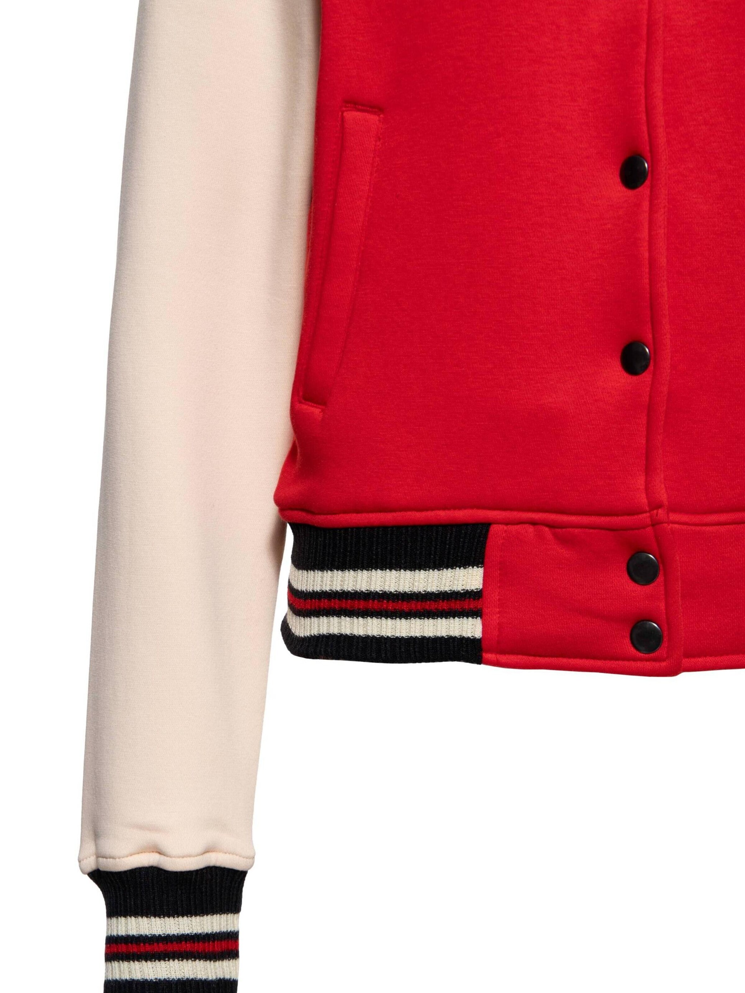 Queen Kerosin Between-Season Jacket 'Q' in Red