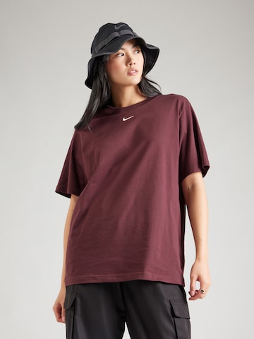 Nike Sportswear Póló 'Essential' - piros: elől