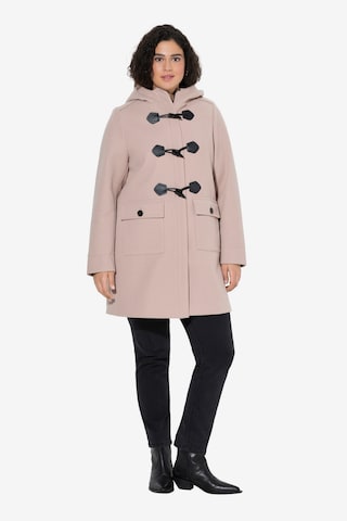 Ulla Popken Übergangsmantel in Pink: Vorderseite