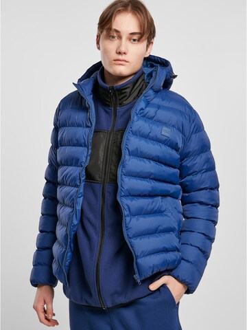 Urban Classics Winter jacket in Blue: front