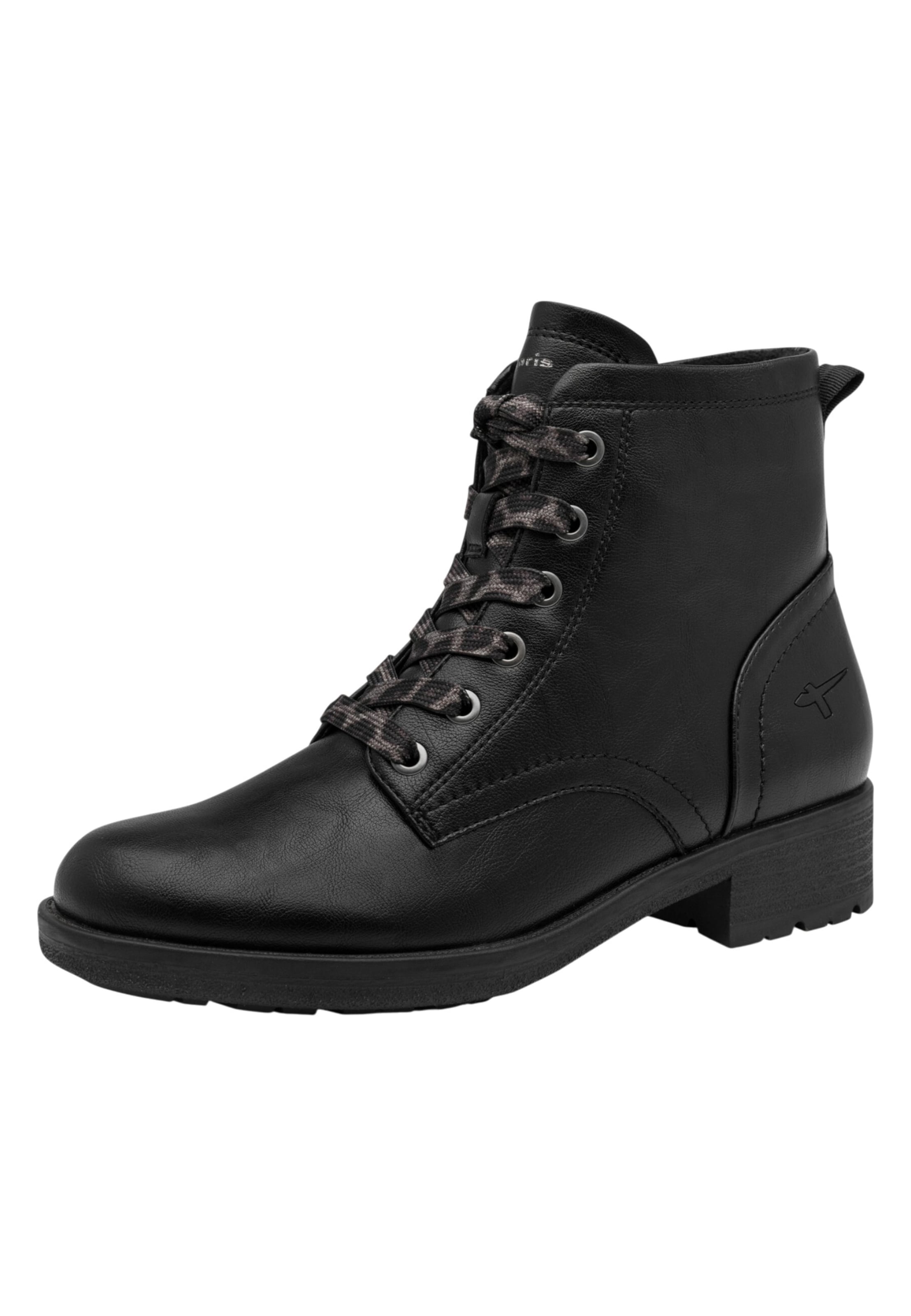 Bottines à lacets Tamaris en noir : devant