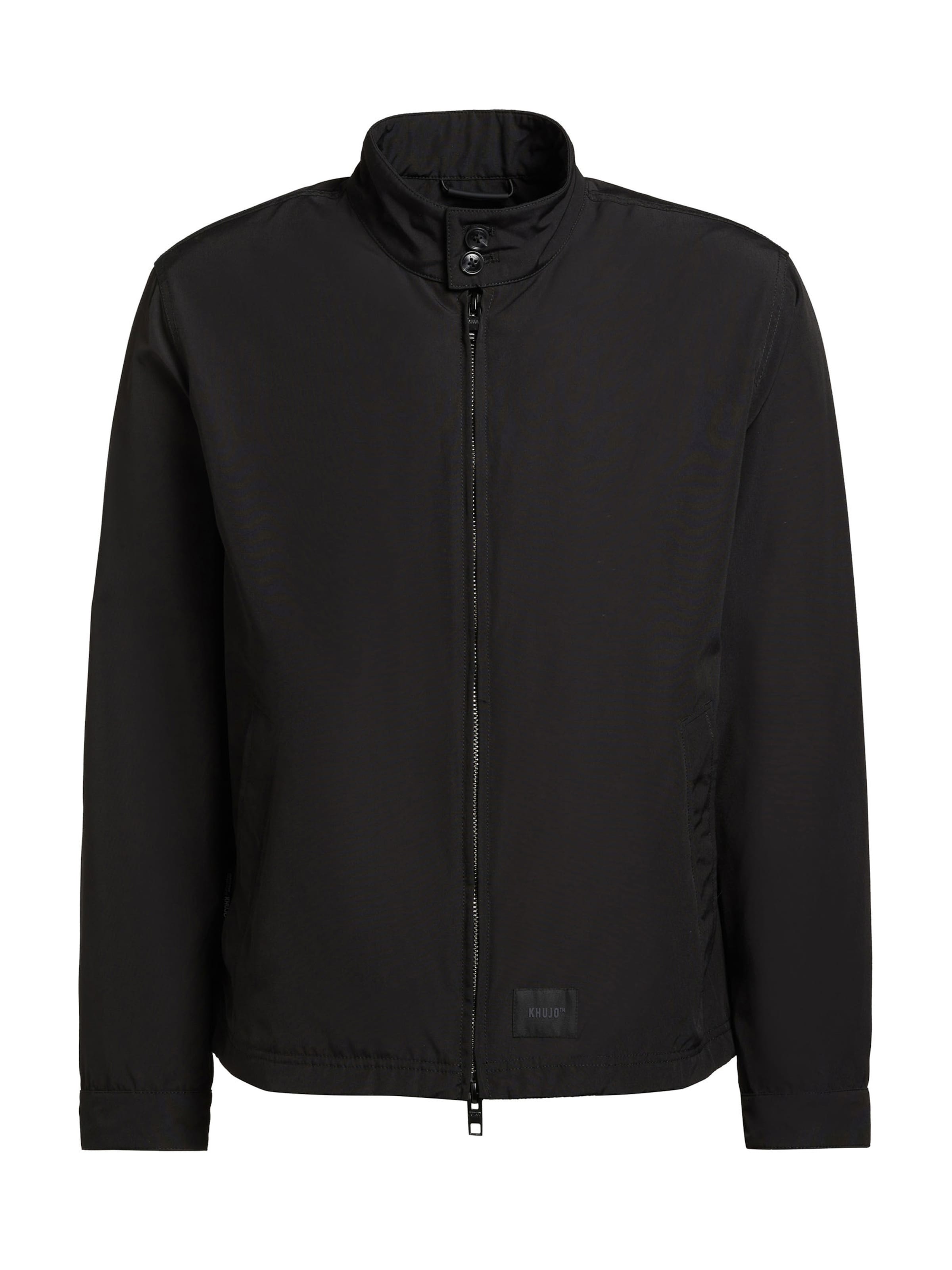 khujo Tussenjas 'Cover' in Zwart: voorkant