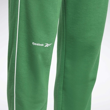 Coupe slim Pantalon de sport Reebok en vert