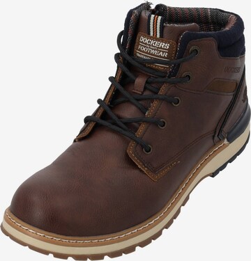 Dockers Lace-Up Boots '47BK811' in Brown: front