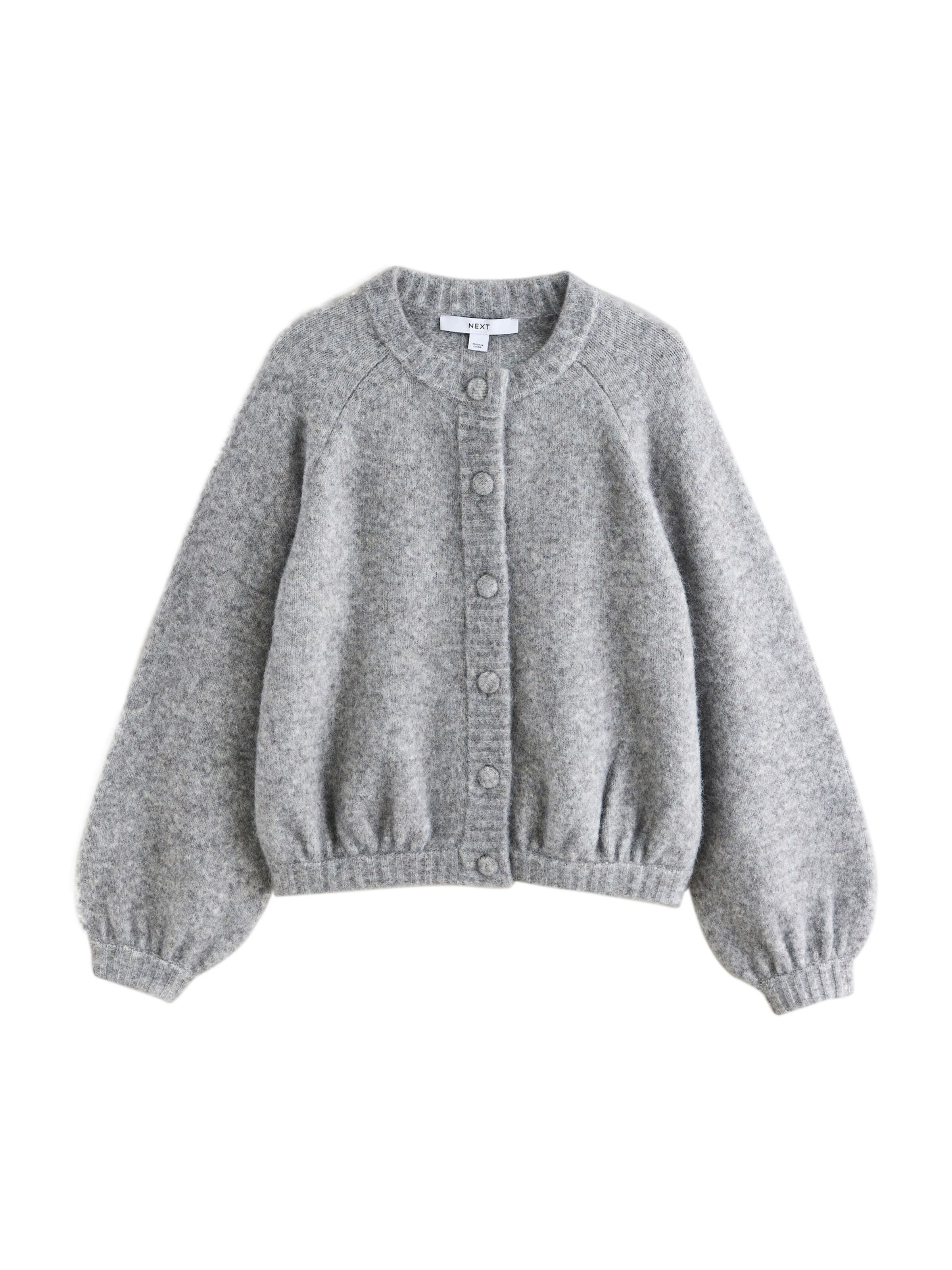 Next Knit cardigan in L in Mottled grey, Item view