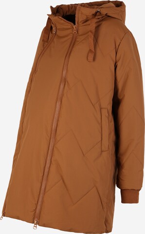 LOVE2WAIT Winter coat in Brown: front