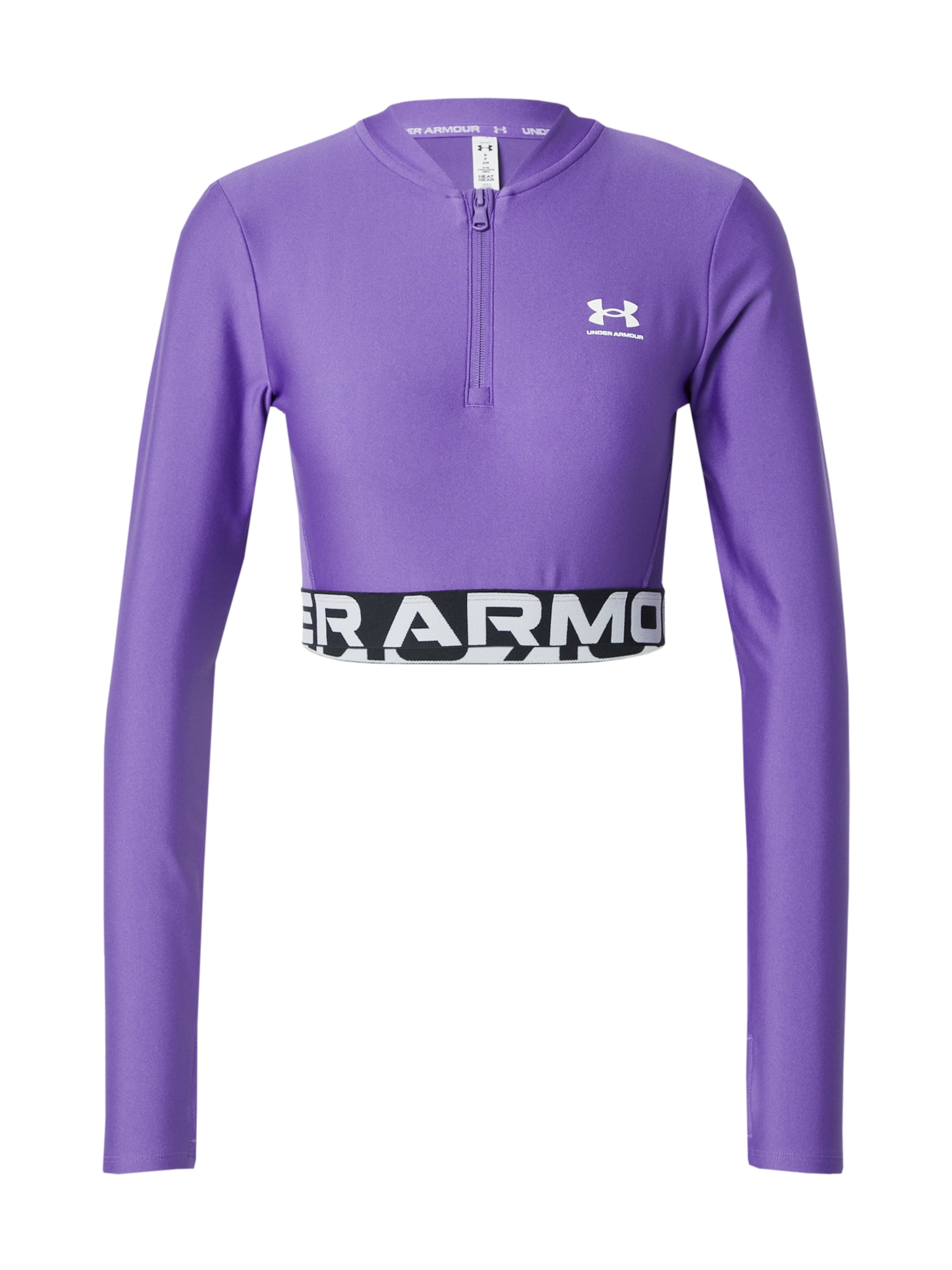 Tricou funcțional 'HeatGear' de la UNDER ARMOUR pe mov: față