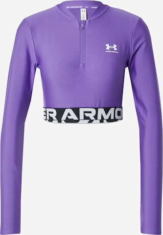 Maglia funzionale 'HeatGear' di UNDER ARMOUR in lilla: frontale