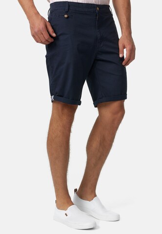 INDICODE JEANS Regular Chino trousers 'Creel' in Blue