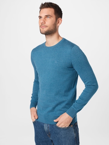 TOM TAILOR Regular Fit Pullover i blå: forside