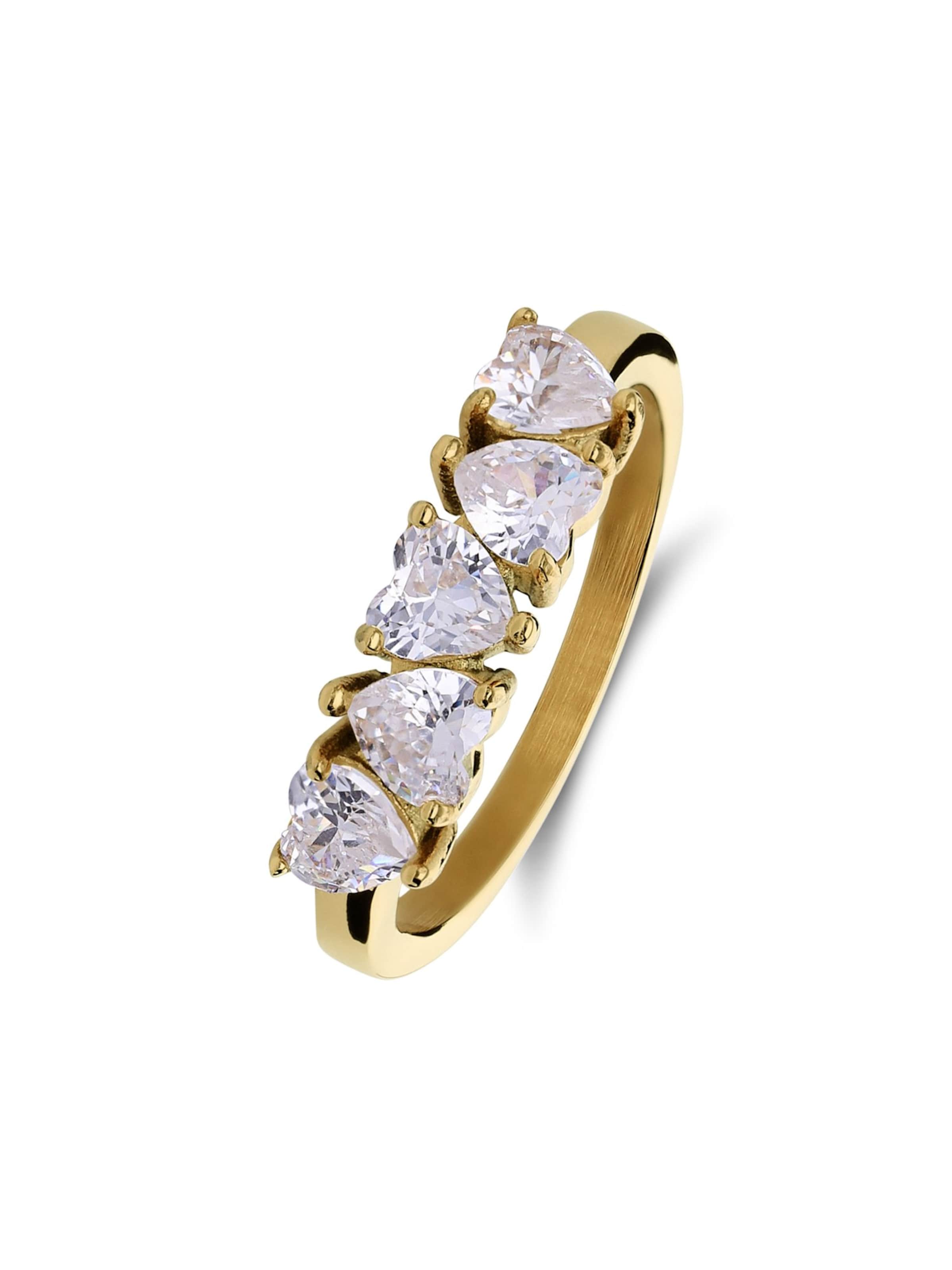 Lucardi Ring in Goud: voorkant