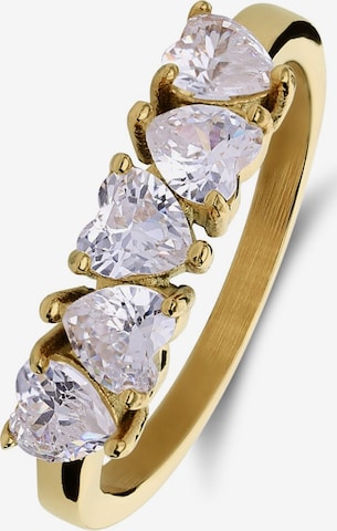 Lucardi Ring in Gold: front