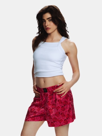 Loosefit Pantalon 'Archimedes In Love' EKCENTRIK en rose