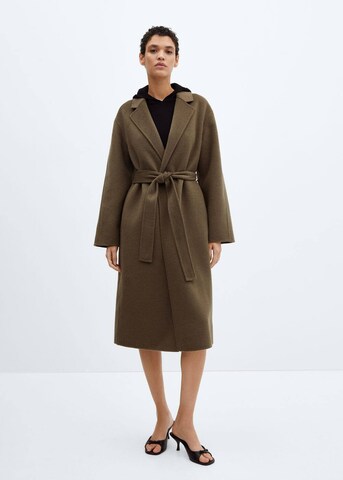 MANGO Between-Seasons Coat 'Batin' in Green