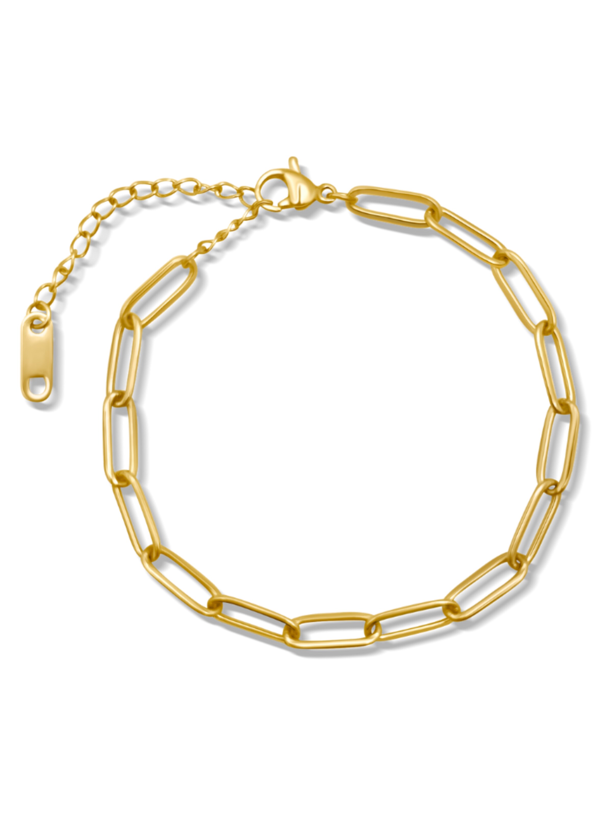 Pure Schmuck Bracelet 'Wide Buckle' in Gold: front
