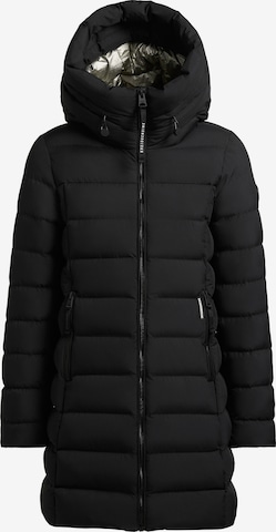 khujo Zimní bunda 'NEKAR' – černá: přední strana
