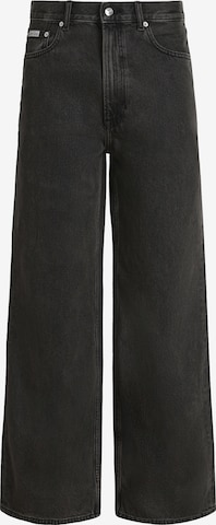 juoda Calvin Klein Jeans Laisvas Džinsai 'ESSNTL': priekis