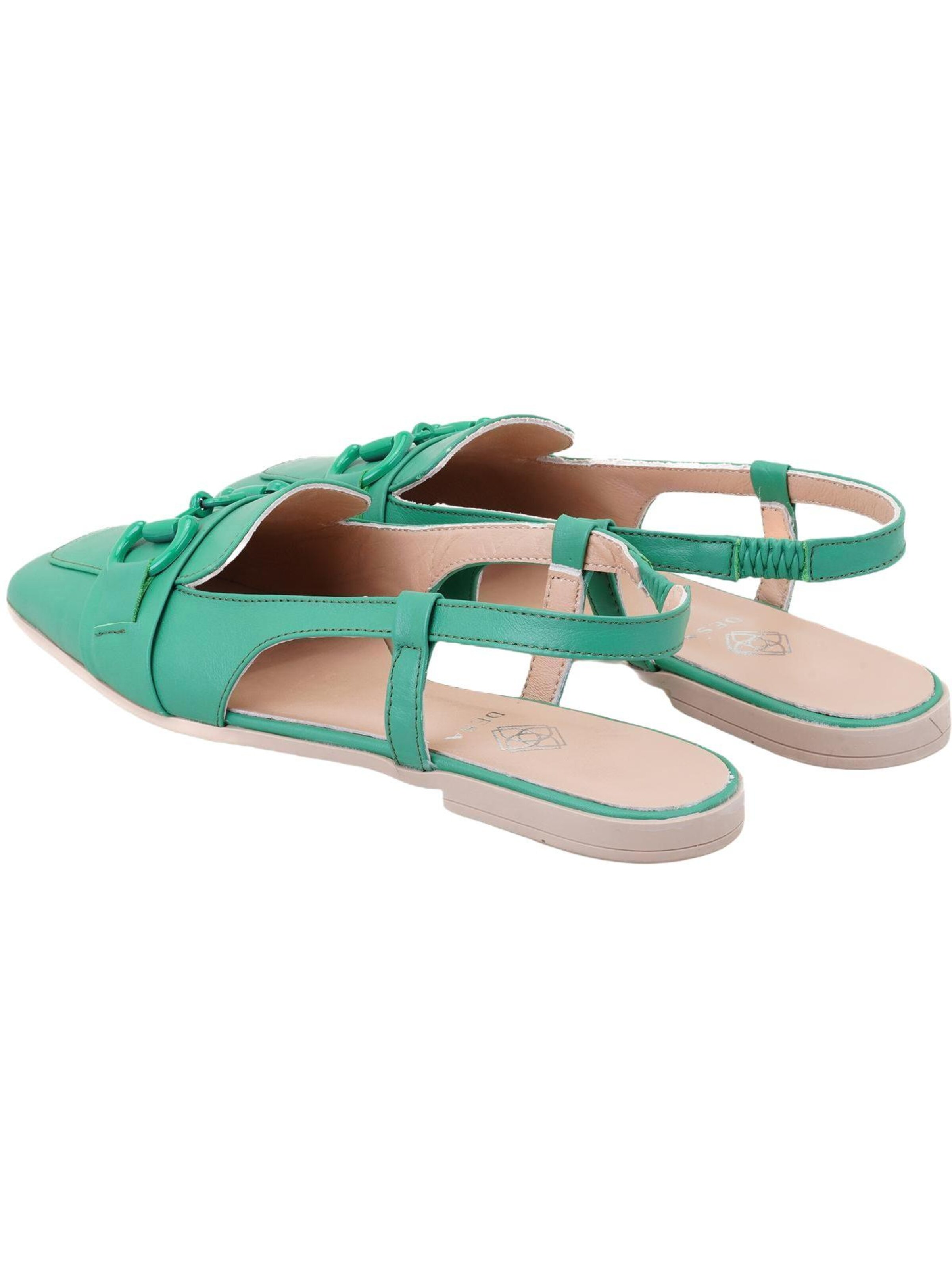 Desa Mokassin 'Ballerinas'‌ in Grün