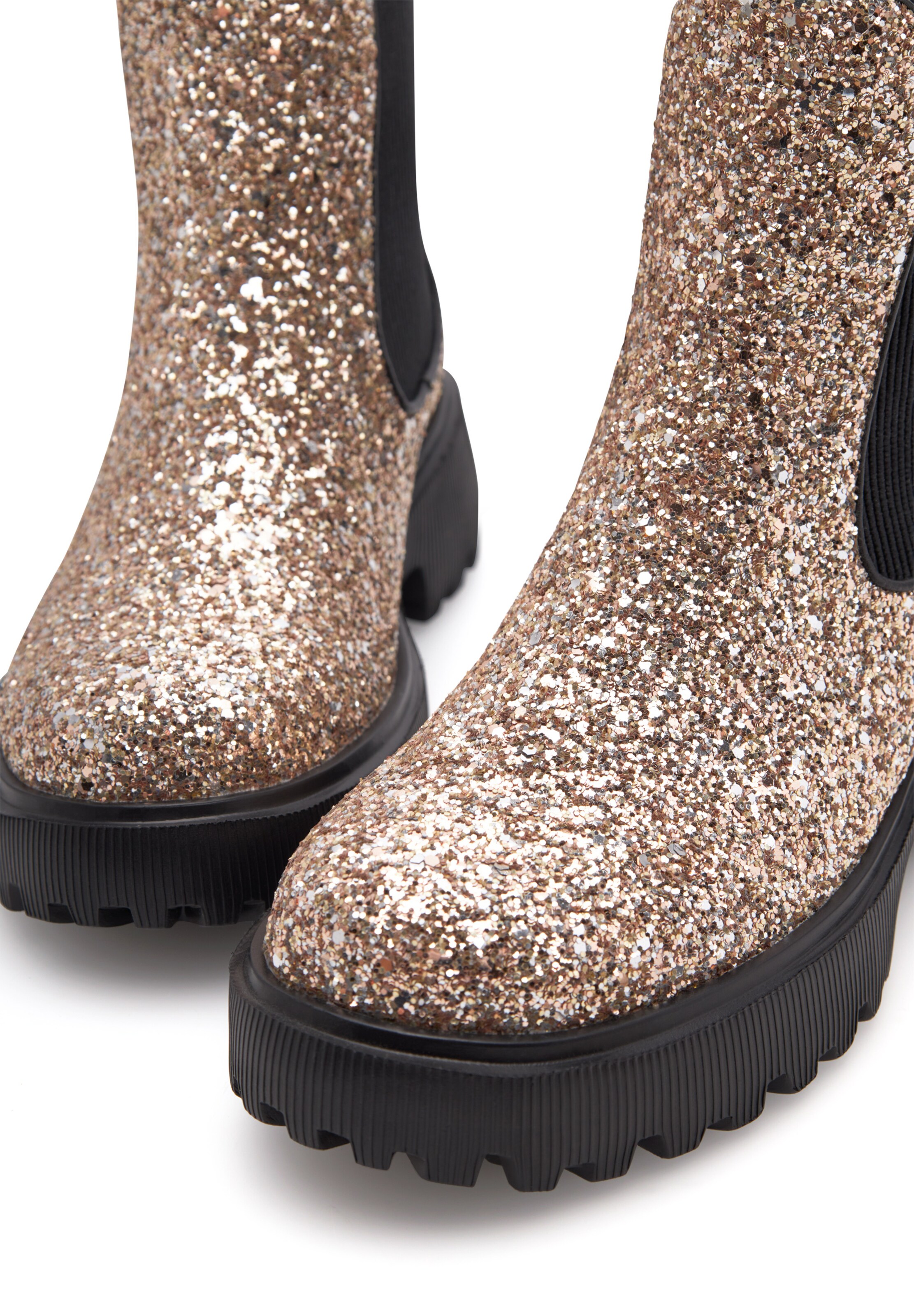 WODEN Boots 'Aya Glitter' in Gold