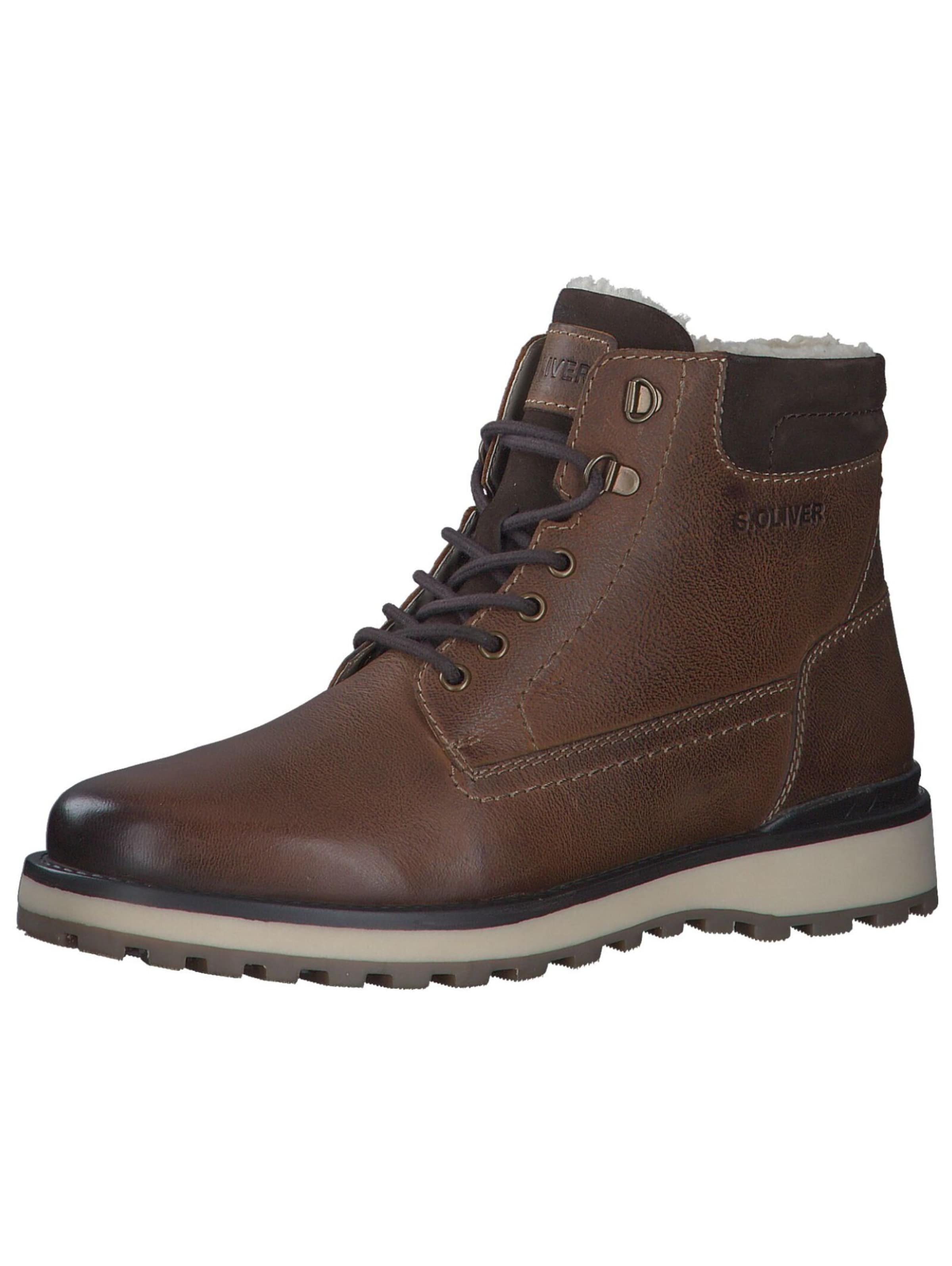 s.Oliver Veterboots in Bruin: voorkant