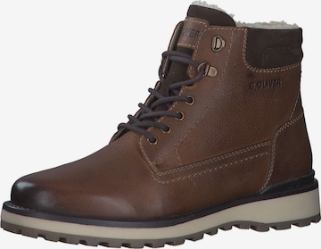 s.Oliver Lace-up boots in Brown: front