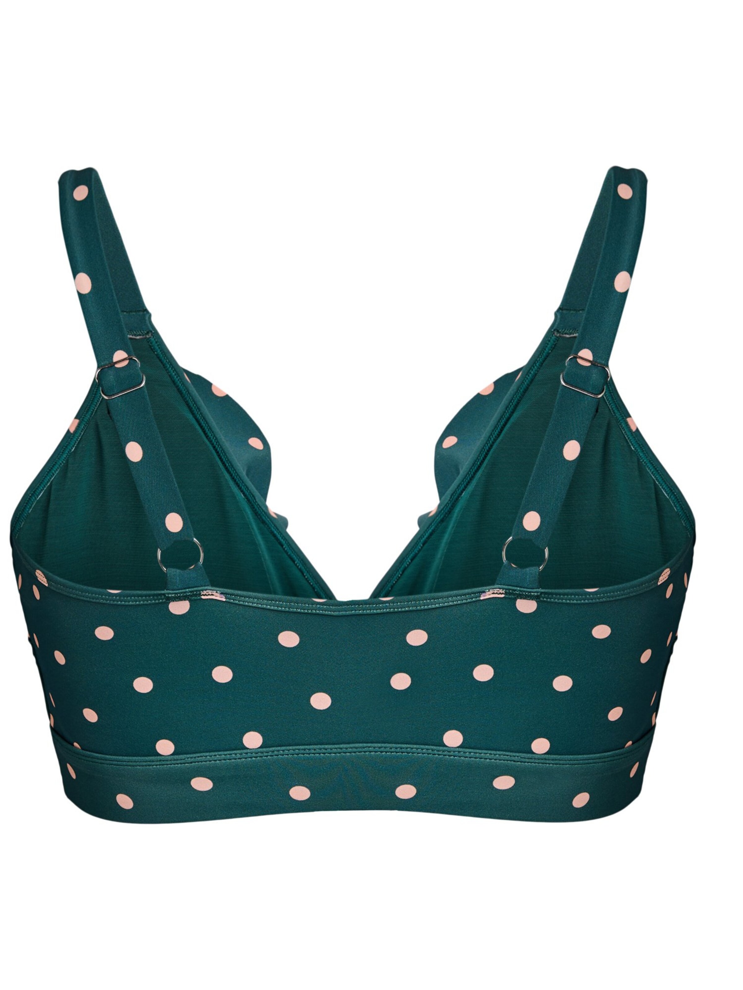 Swim by Zizzi Minimizer Τοπ μπικίνι 'Katrin' σε πράσινο