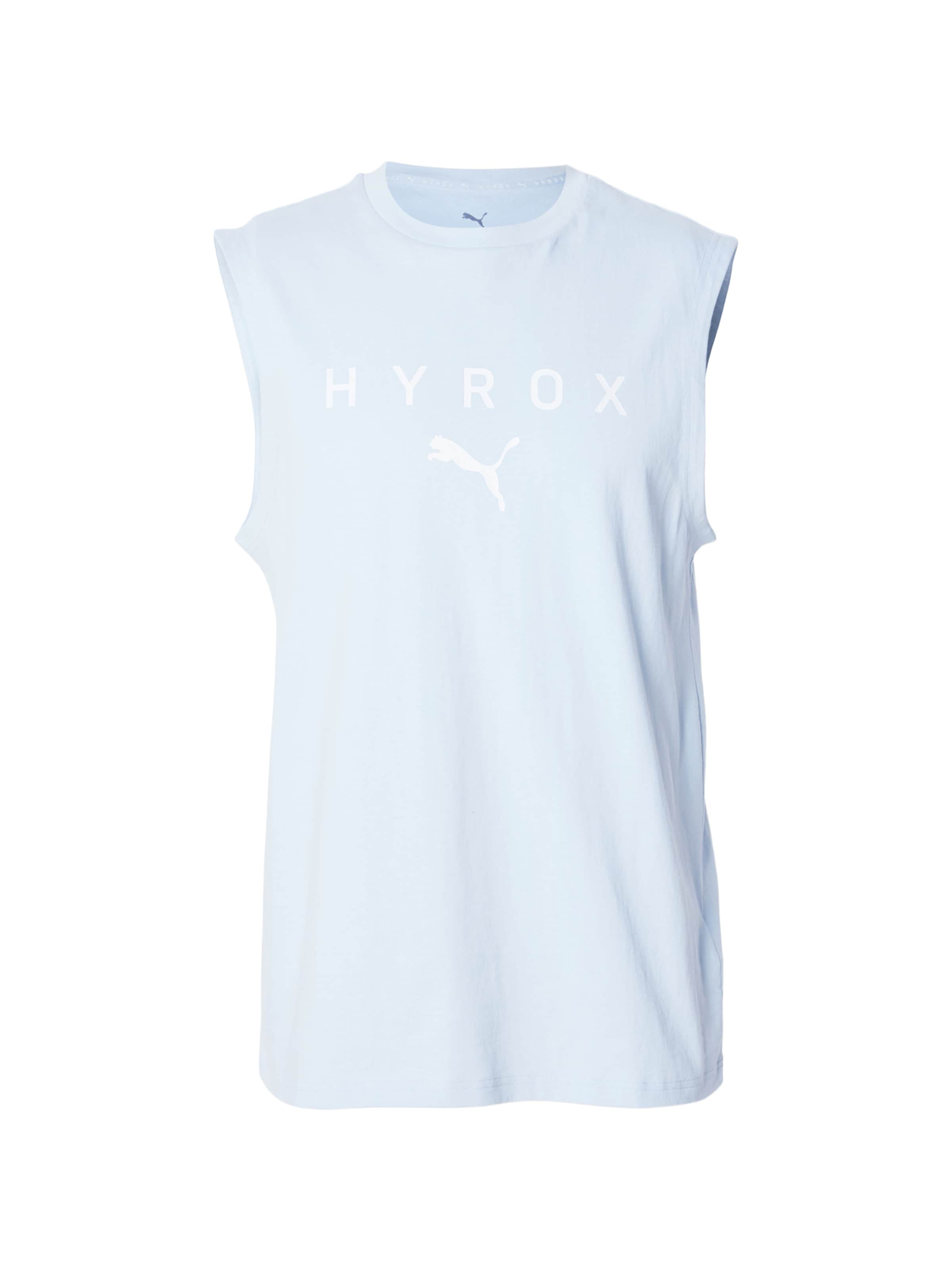 Tricou funcțional 'PUMA x HYROX' de la PUMA pe albastru: față