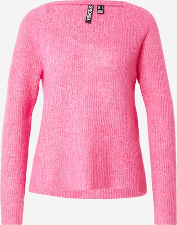 Pull-over 'PCELLEN' PIECES en rose : devant