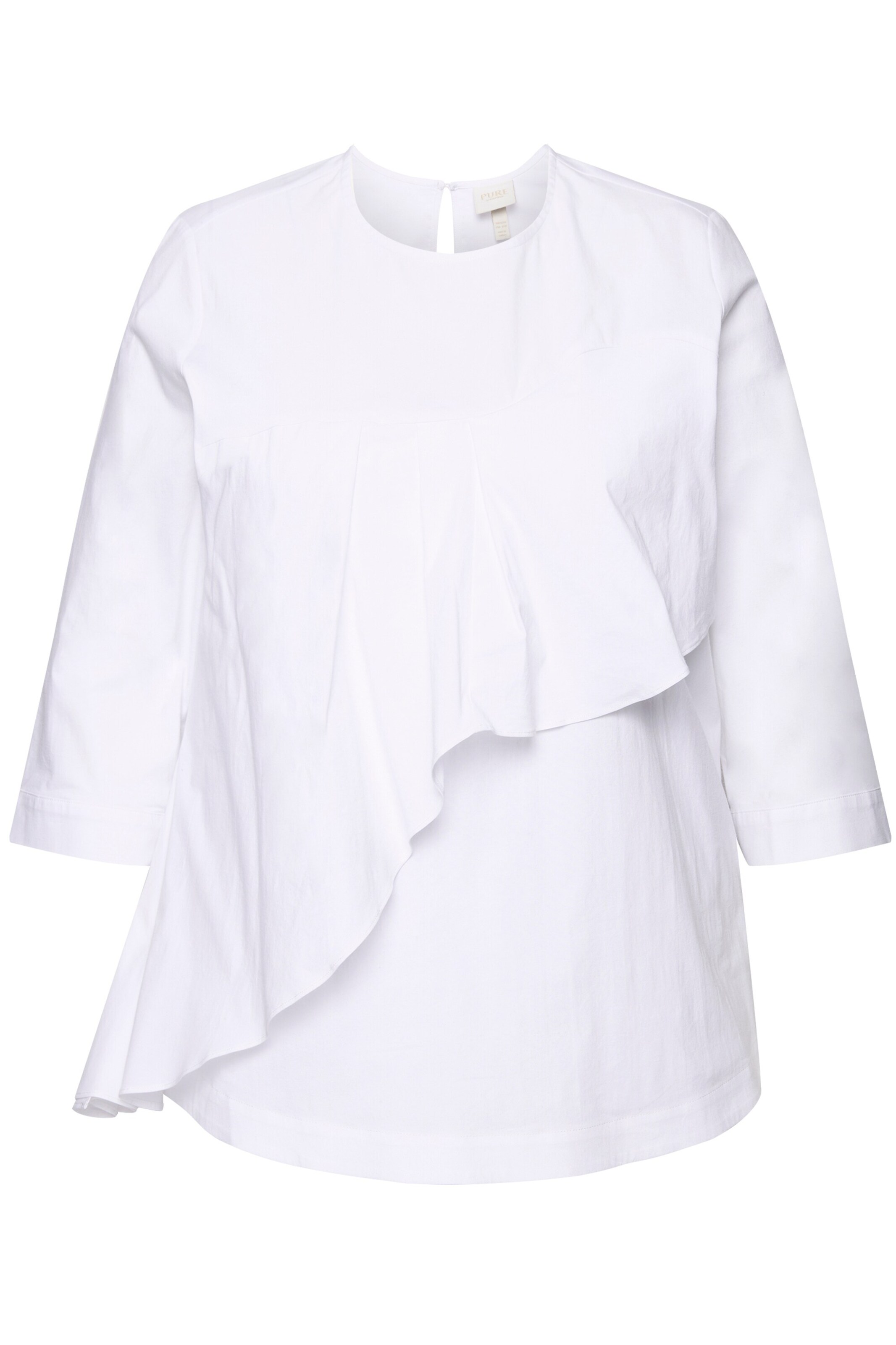 Ulla Popken Bluse in Weiß: Vorderseite