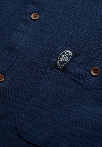 Superdry Regular fit Button Up Shirt in Blue