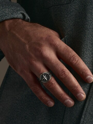 REYTEL Ring 'COMPASS' in Silber
