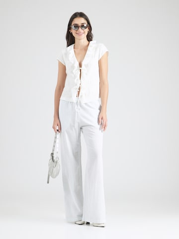 Loosefit Pantalon Monki en blanc