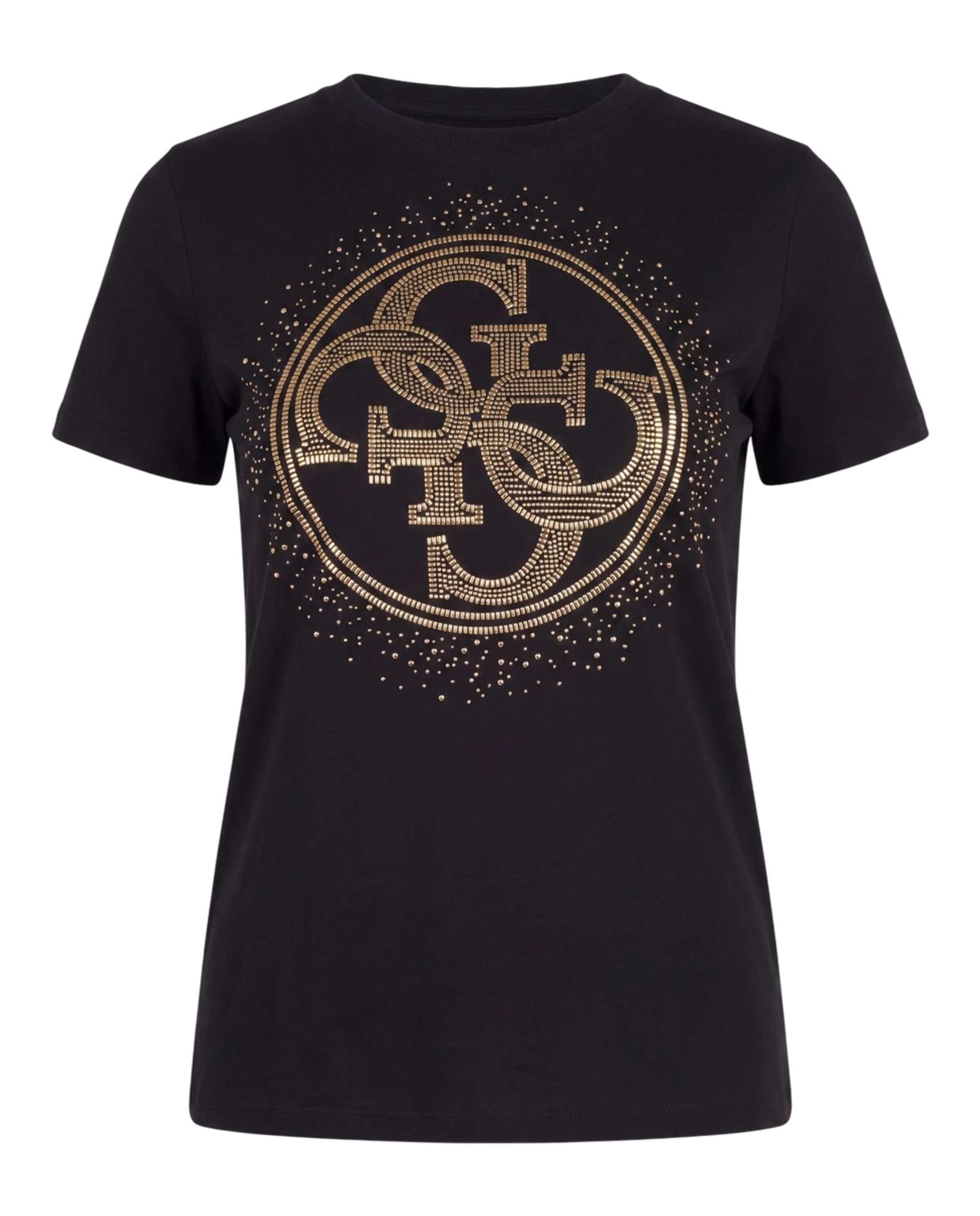 Tricou de la GUESS pe negru: față