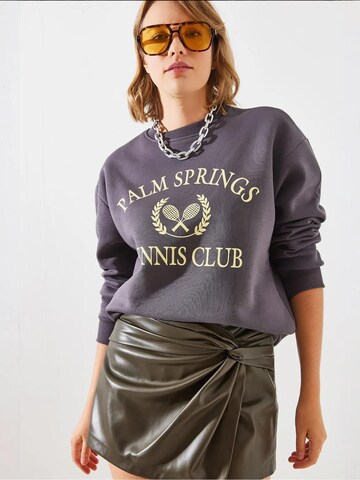 Bianco Lucci Sweatshirt in Grijs