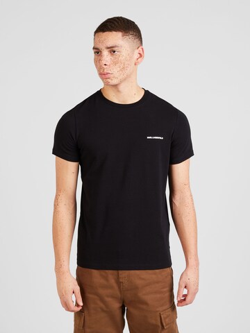 Karl Lagerfeld - Camiseta en negro: frente