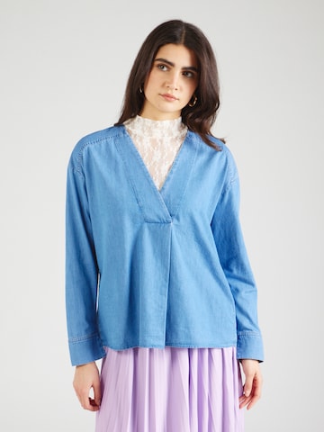 ESPRIT Blouse in Blauw: voorkant