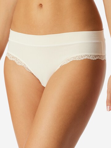 Slip SCHIESSER en blanc : devant