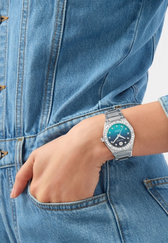 Montre à affichage analogique Philipp Plein Watches en argent : devant