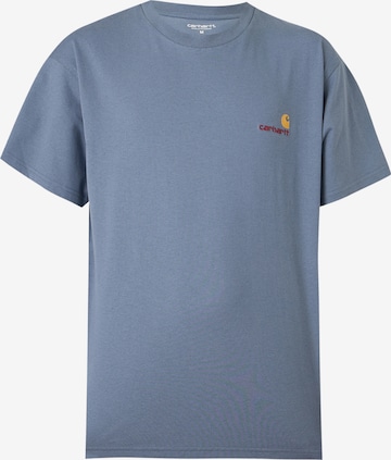 Carhartt WIP Póló 'American Script' - kék: elől