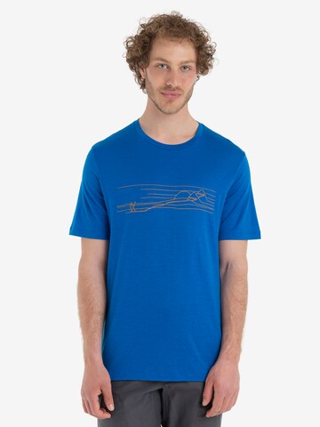 ICEBREAKER - Camiseta funcional 'Tech Lite II' en azul: frente