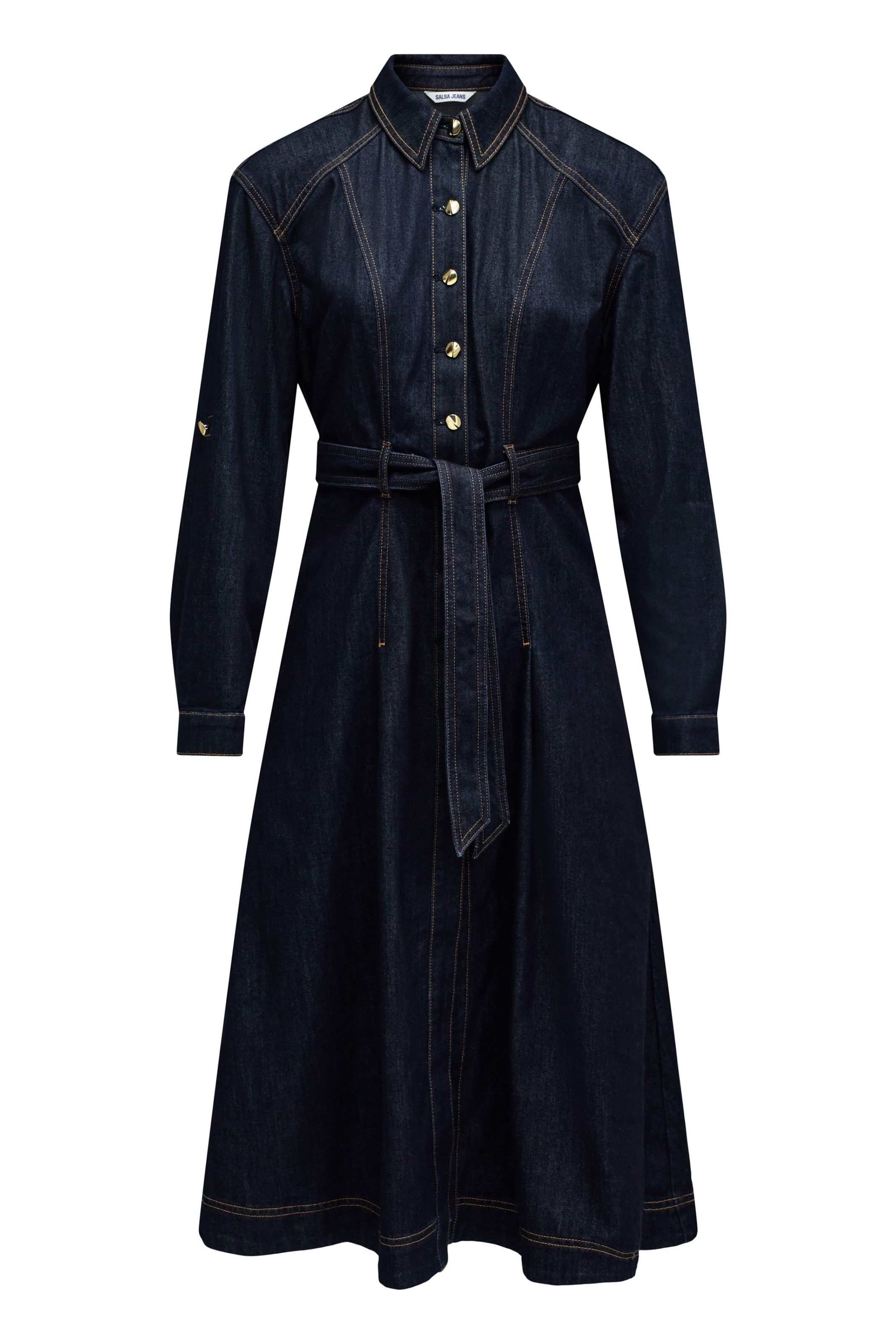 Salsa Jeans Shirt dress in 40 in Navy, Item view