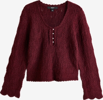 Next Pullover i rød: forside