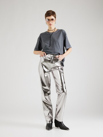 T-shirt oversize Nasty Gal en gris