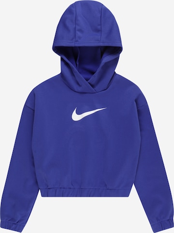 NIKE Sportief sweatshirt in Blauw: voorkant