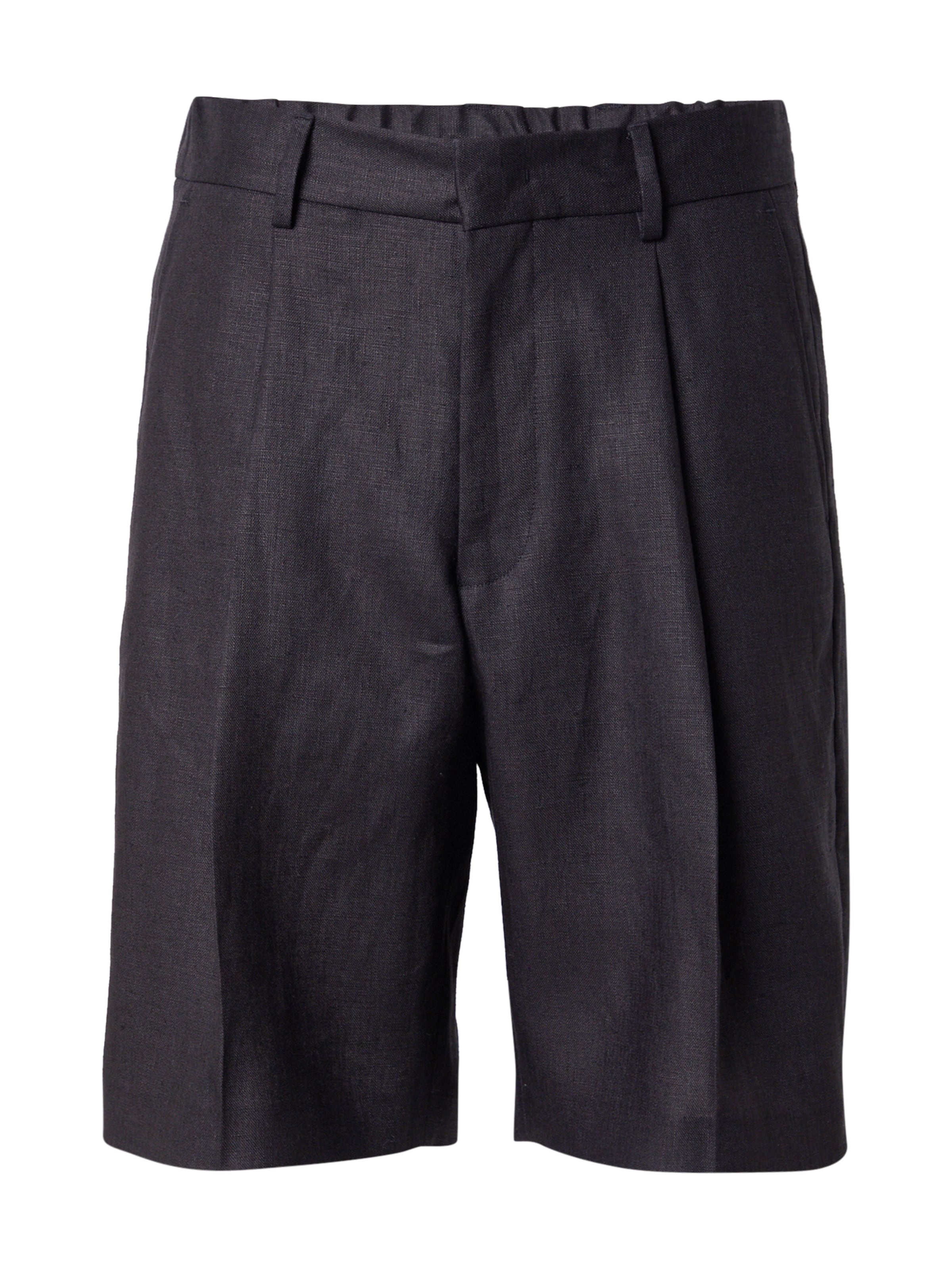 NN07 Regular Pleat-front trousers 'Kay' in Black: front