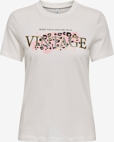 Marškinėliai 'ONLFREEZE' iš Only Petite, spalva – Auksas / rožių spalva / juoda / balta, Prekių apžvalga