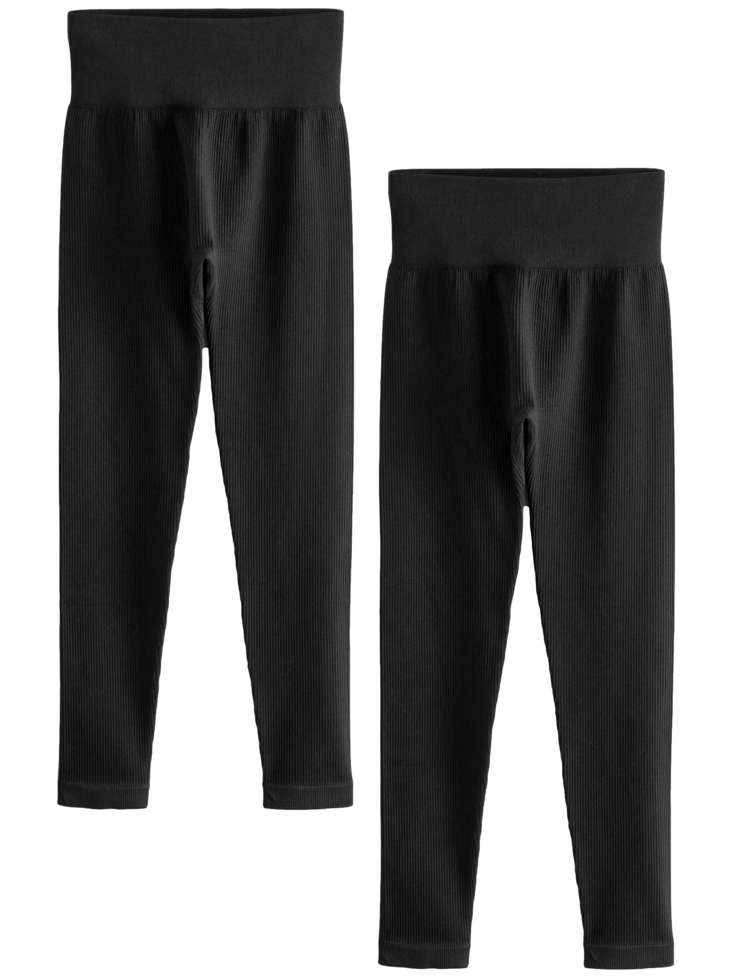 Next Skinny Leggings in Black: front