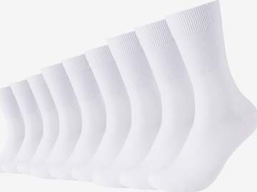 Chaussettes camano en blanc : devant