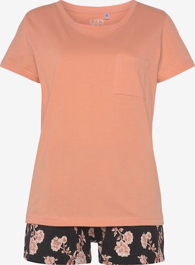 VIVANCE by LASCANA Shorty 'Dreams' en XXL-XXXL en corail / noir, Vue avec produit